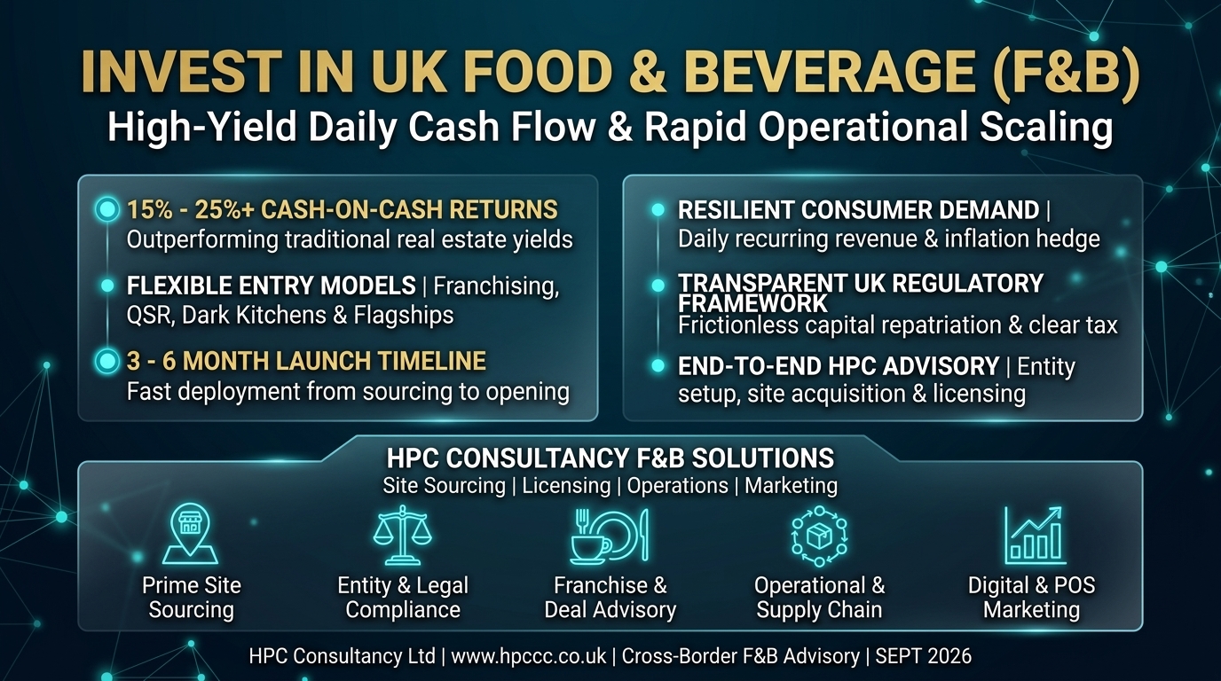 Why Caribbean Investors Must Consider the UK Food and Beverage Sector as Their Primary Entry Point